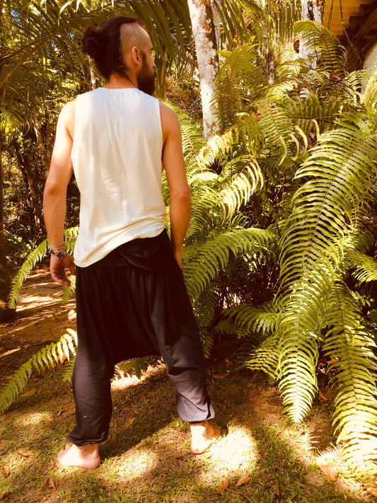 Thai Eco Pants with Cartridge - Black