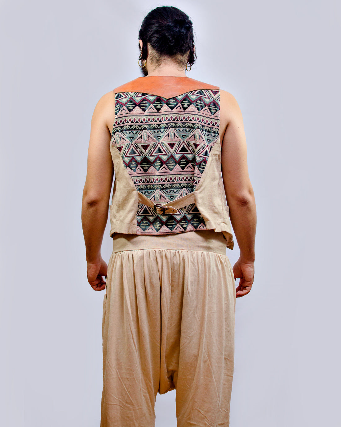 Thai Pants with Linen - Beige