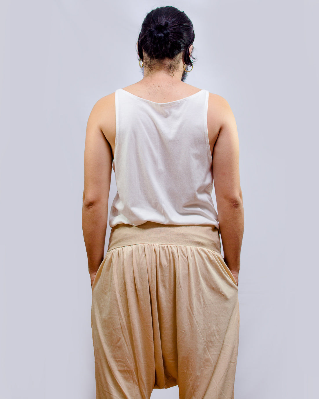 Thai Pants with Linen - Beige