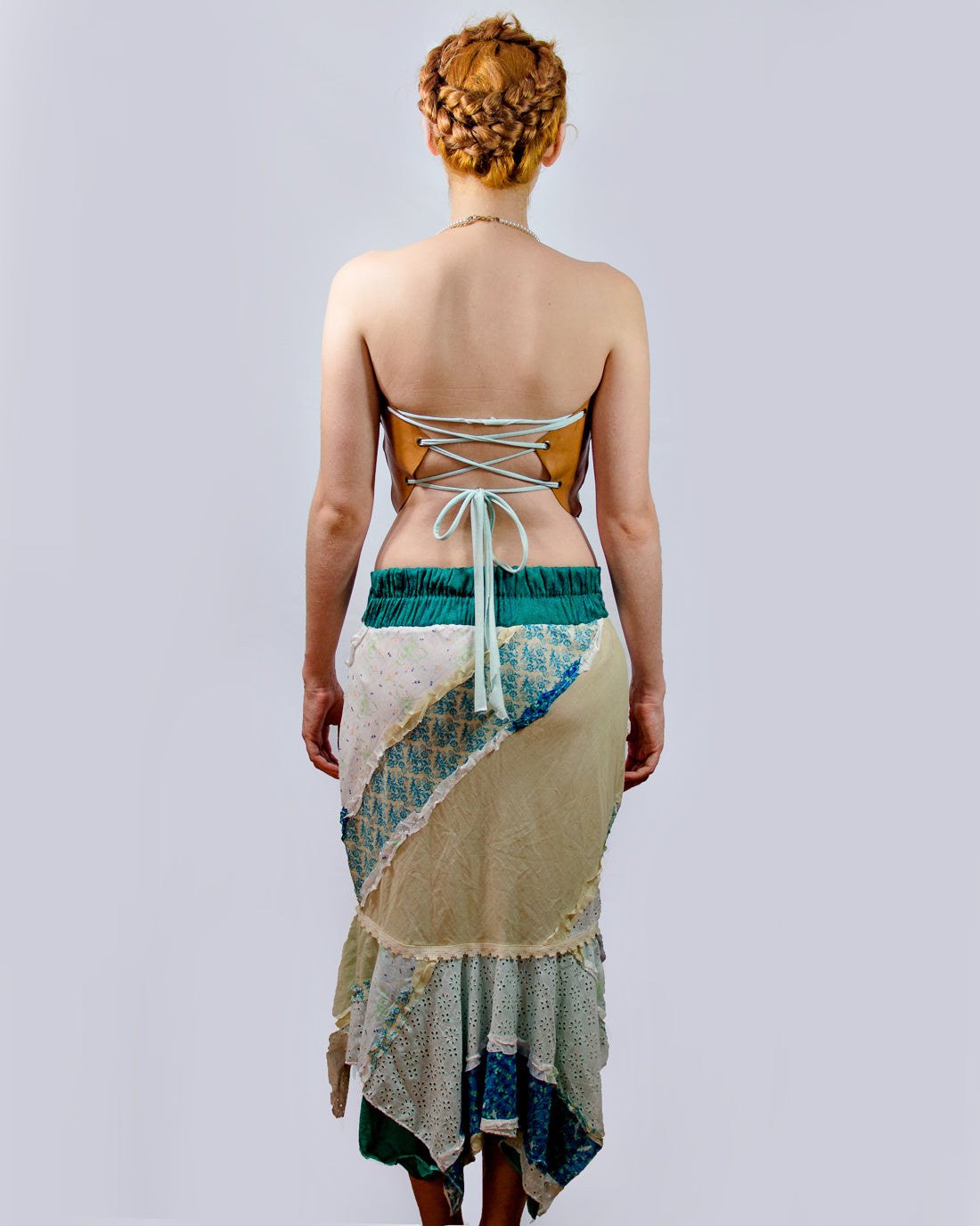 Blue and White Gypsy Skirt