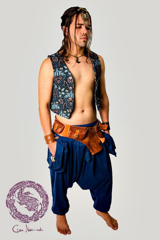 Om Pants - Dark Blue