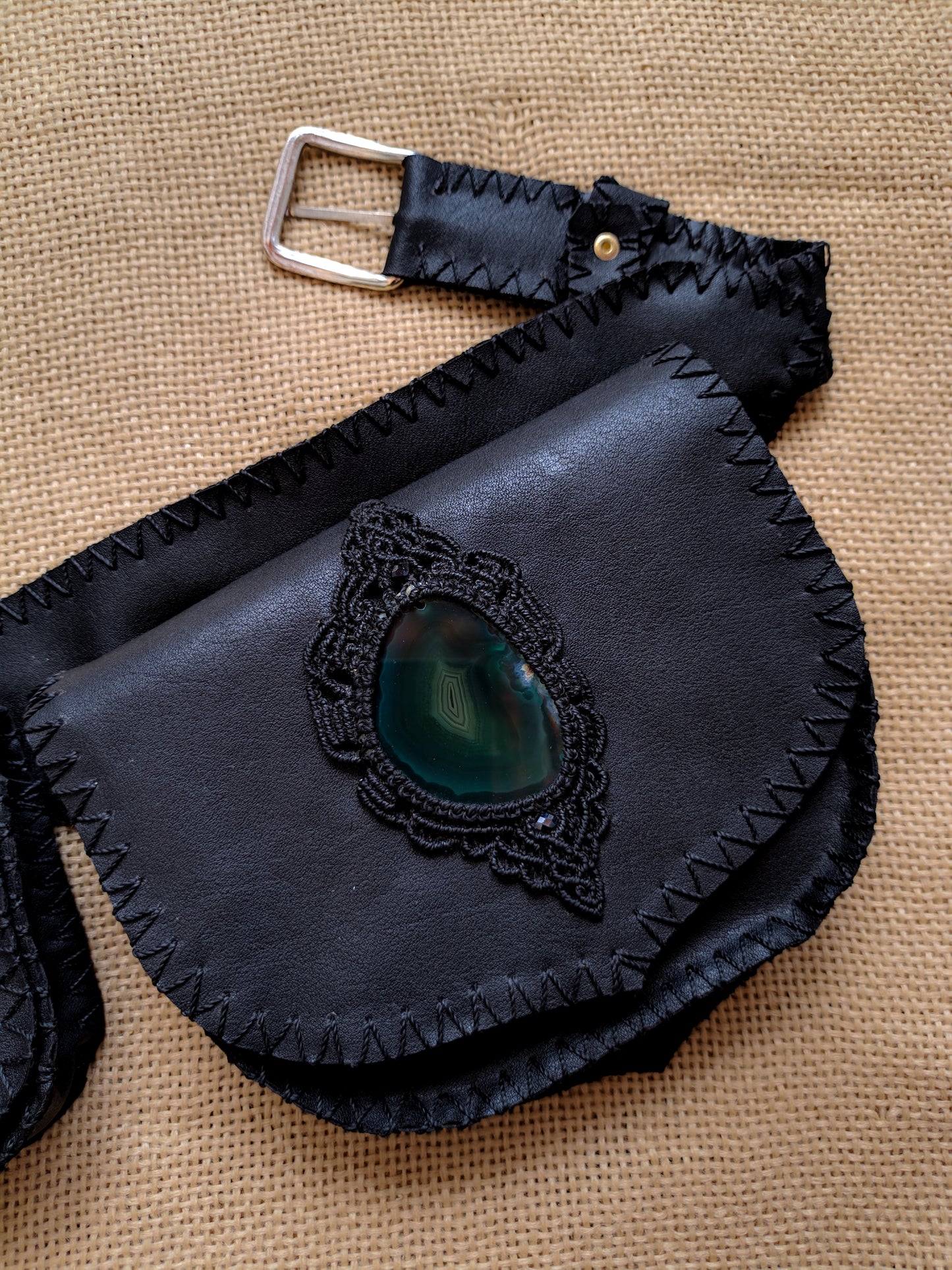 Cartucheira e Bolsa c. Pedra 2x1 - Preta