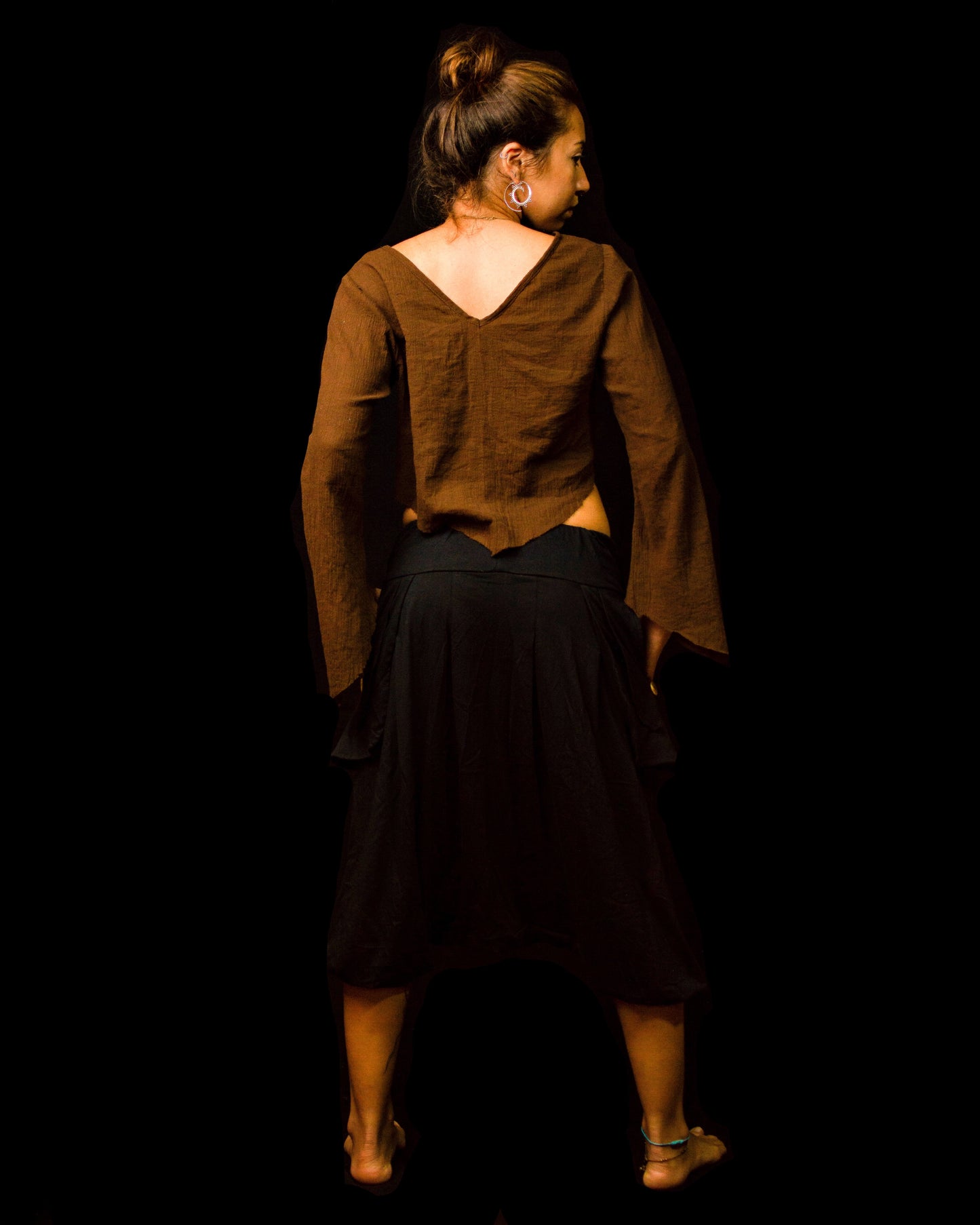Blusa Witch - Crepe Marrom
