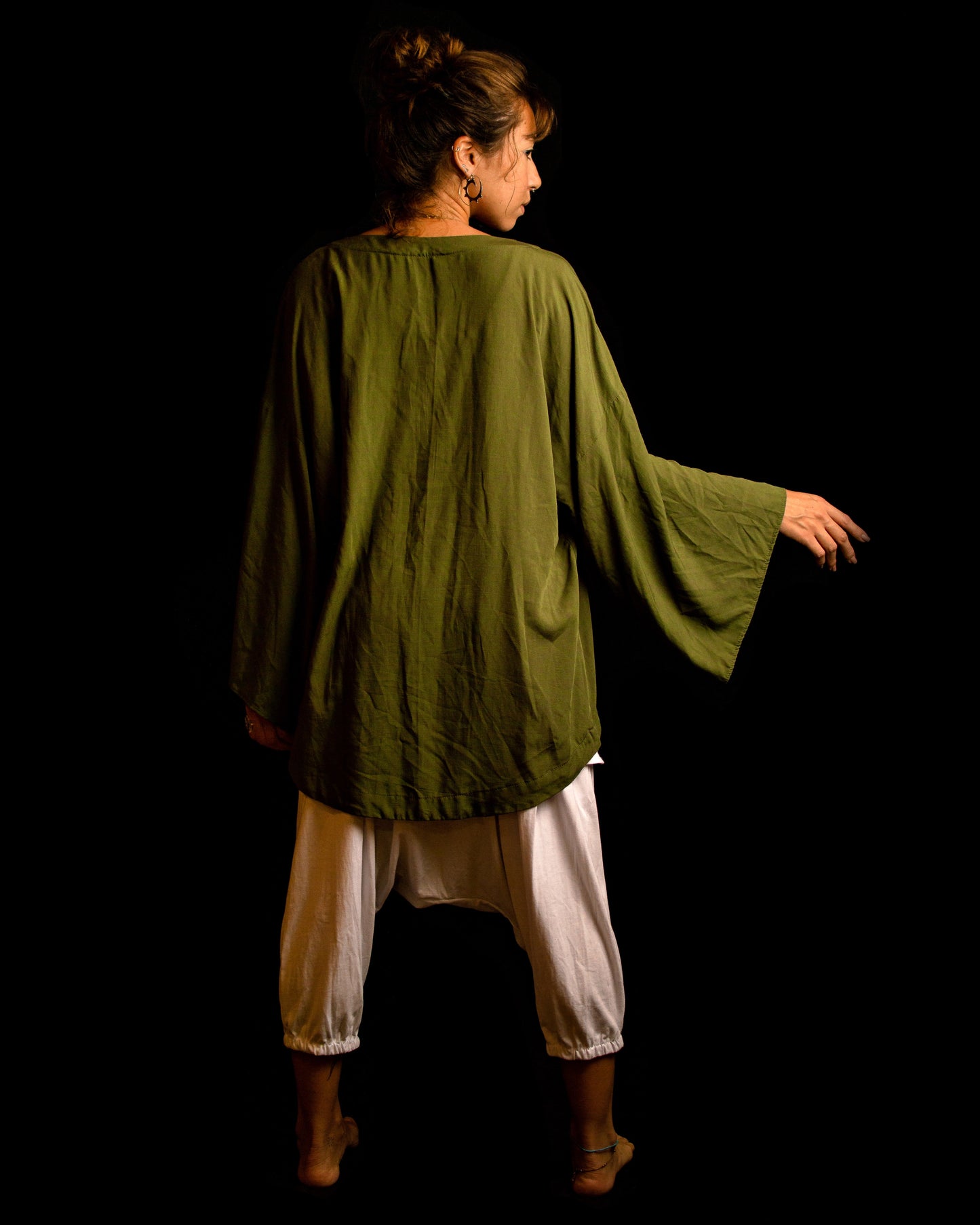 Samurai Kimono - Olive Green