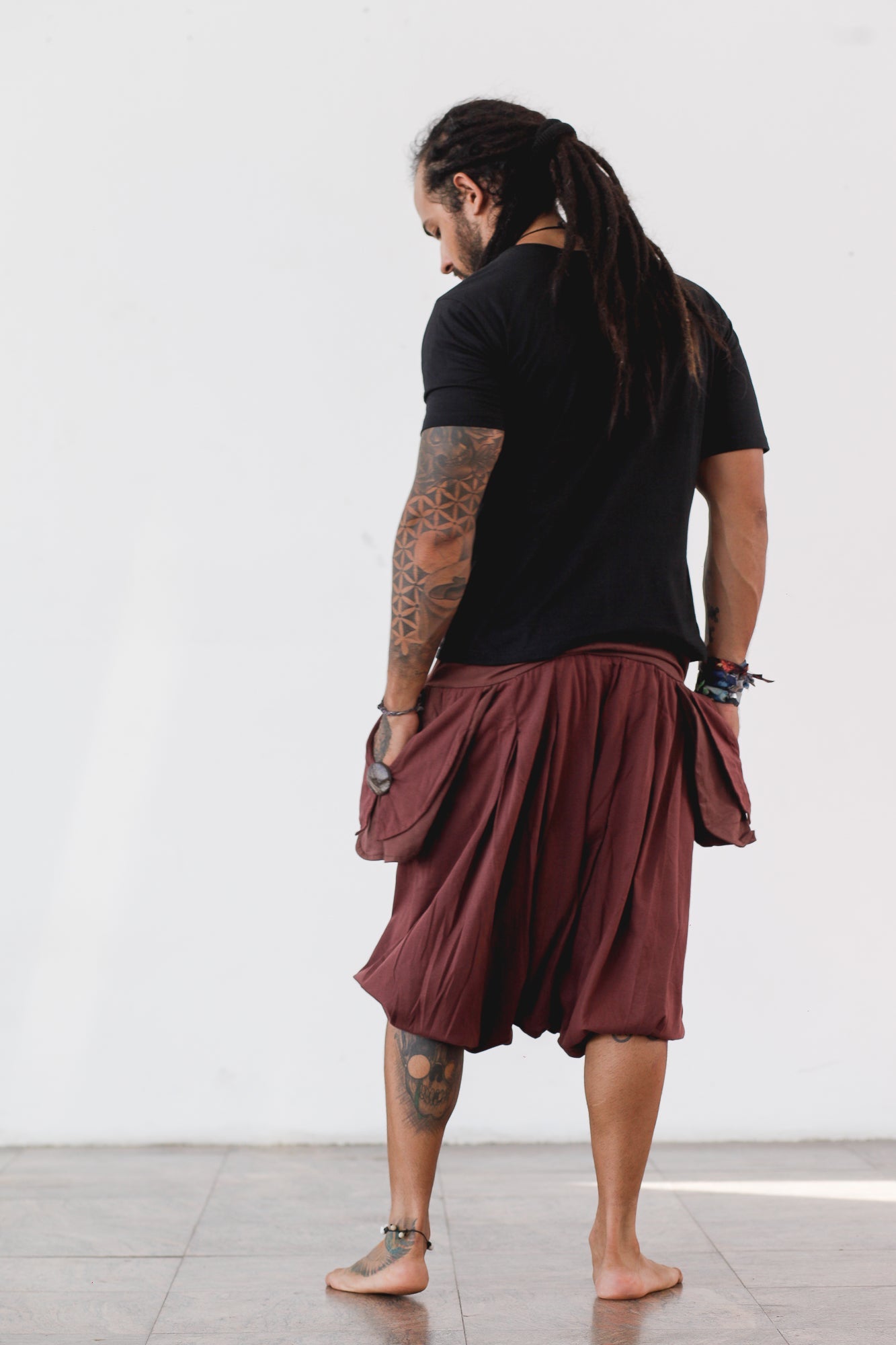 Goa Shirt with Leather - Ecological Black