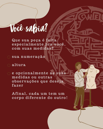 Calça Thai em Malha Ecológica - Vermelha