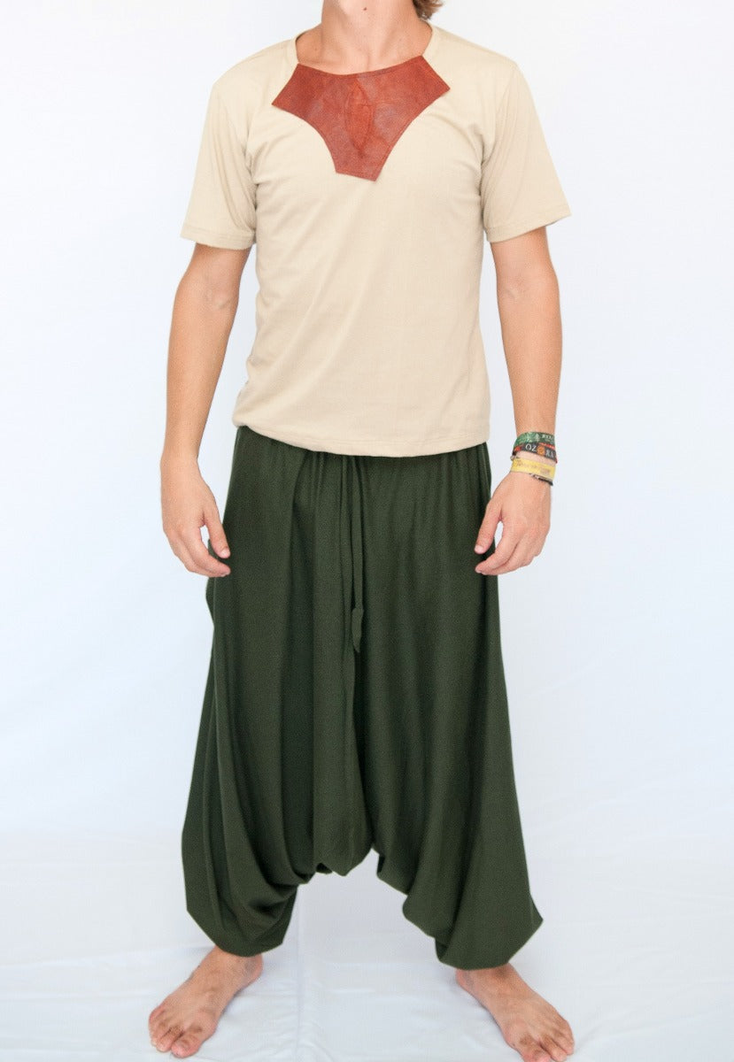 Camisa Goa c/ Couro - Bege Ecológico