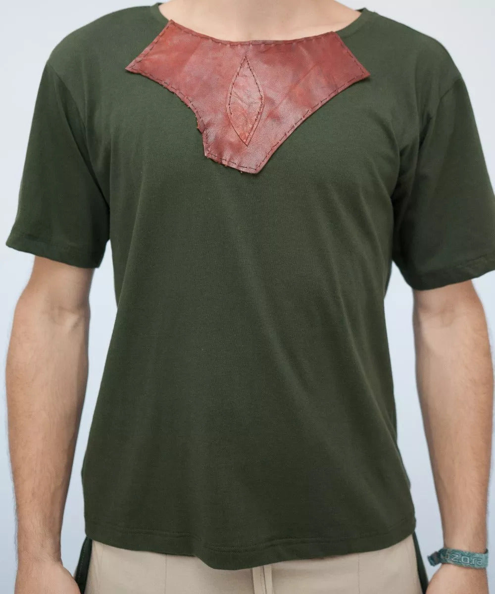 Camisa Goa c/ Couro - Verde Escuro