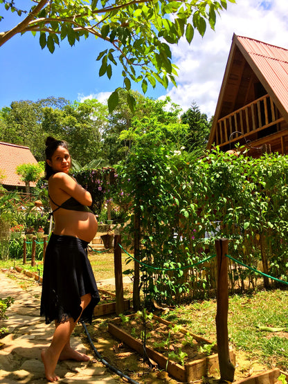 Saia Nômade em malha Ecológica - Preta